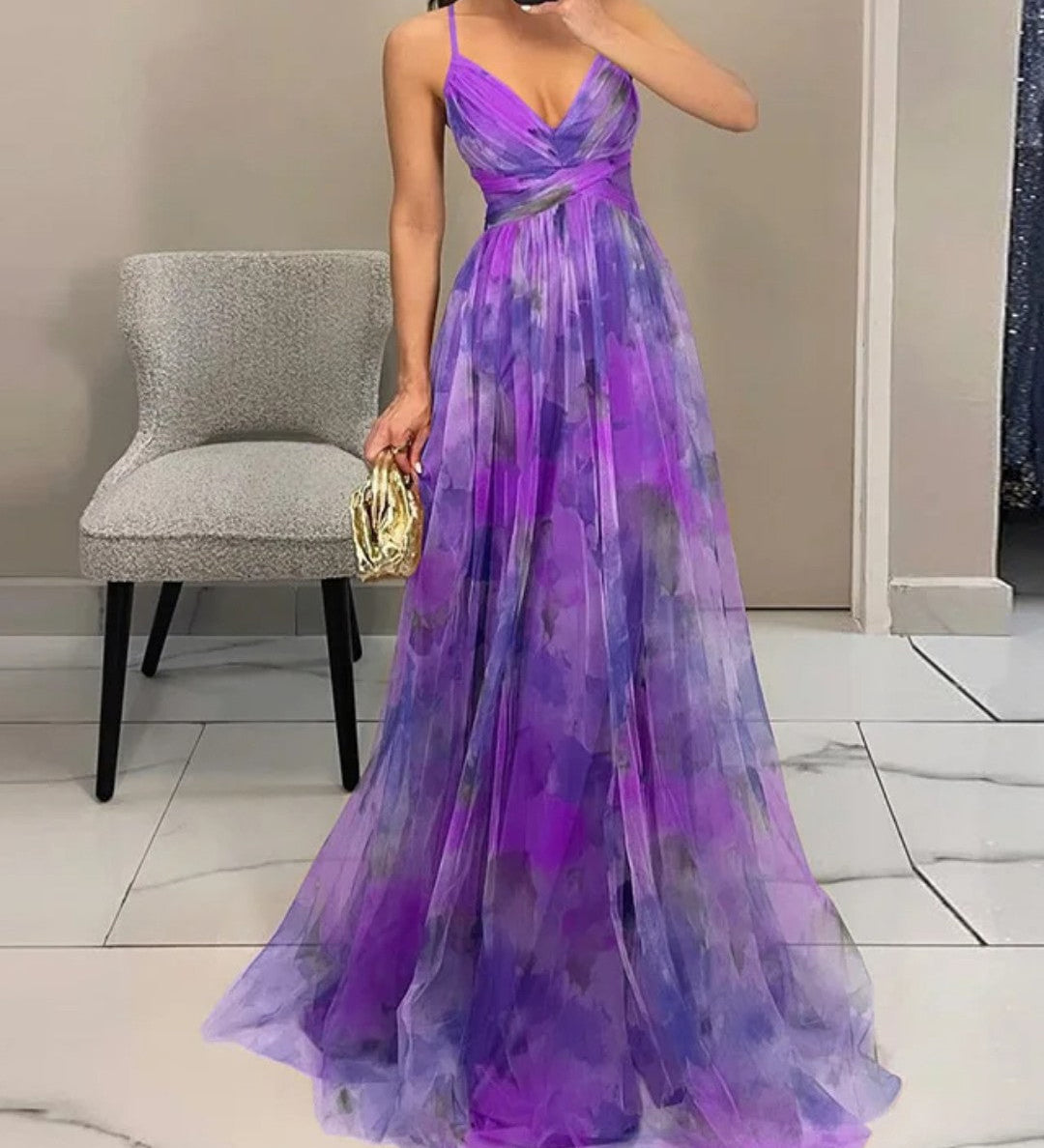 Giselle - Šarmantna maksi haljina s cvjetnim uzorkom