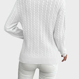Jana™ ｜Dámsky pletený sveter s vrkočovým vzorom